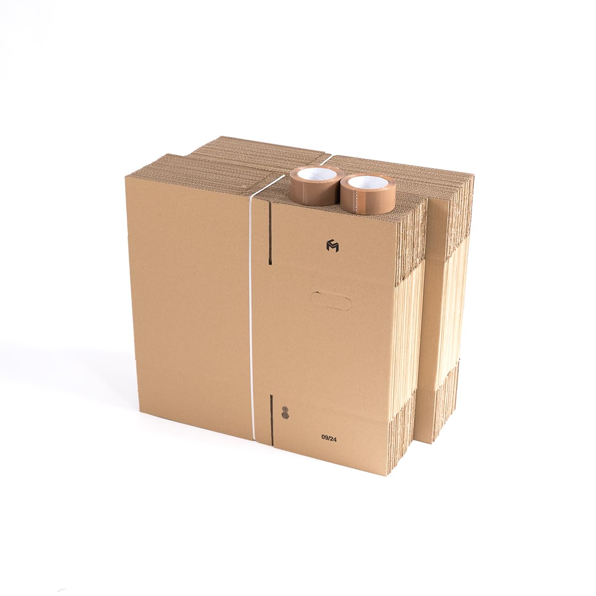 Lot de 40 cartons de déménagement pour livres 35x27,5x30cm avec 2 adhésifs kraft offerts