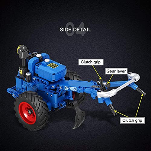 Technik Walking Traktor Bausteine, Klassisch Walking Traktor Bausteine Modell, 248 Teile Traktor Konstruktionsspielzeug… – Bild 6