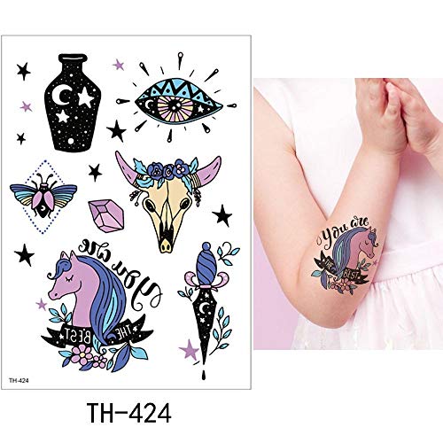Preisvergleich Produktbild adgkitb 3pcs temporäre Tätowierung Aufkleber niedlich gefälschte Tätowierung Halloween wasserdicht 15x21cm