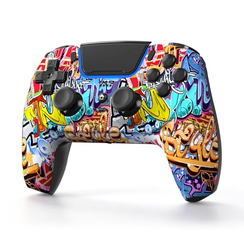 Image of Hiyuky Wireless Controller Compatible with PS5 /Slim /Pro /PC with Dual Vibration /6-Axis Gyro /3.5mm Audio Jack /1560mAh Battery /Touchpad /Microphone /Mute Button