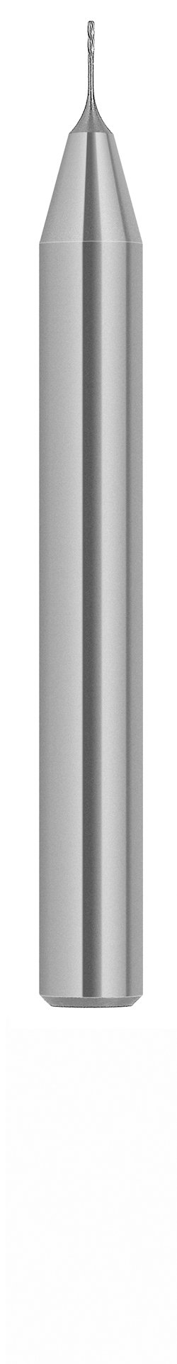 Magafor Solid Carbide High Precision Micro Reamer, Spiral Flute, Round Shank, 0.380mm (Pack of 1)