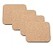 sylbx 4 Pezzi Cork Coaster Sughero Sottobicchieri Sughero Sottobicchier Naturale,Resistente al Calore e Antiscivolo, Adatto per Il Bancone Bar Dell'Ufficio del Ristorante di Casa