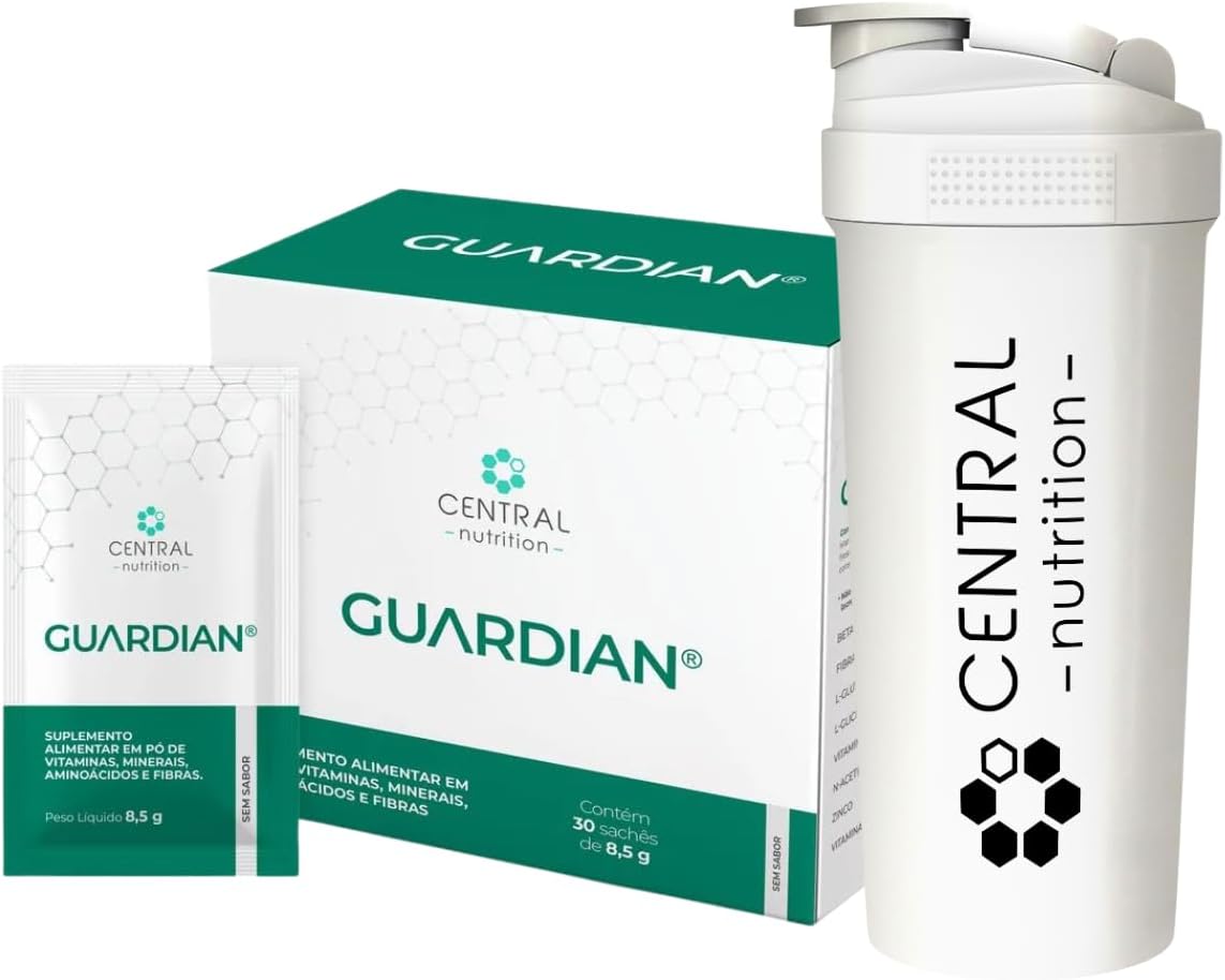 Guardian – 30 saches – Sem Sabor – Central Nutrition + Coqueteleira Exclusiva