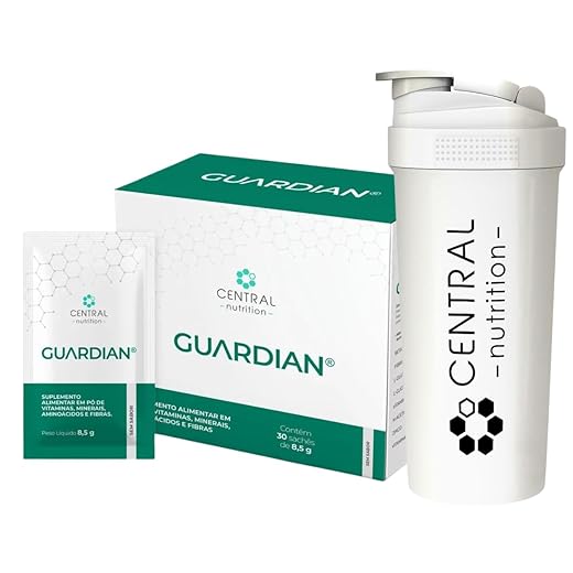 Guardian - 30 saches - Sem Sabor - Central Nutrition + Coqueteleira Exclusiva