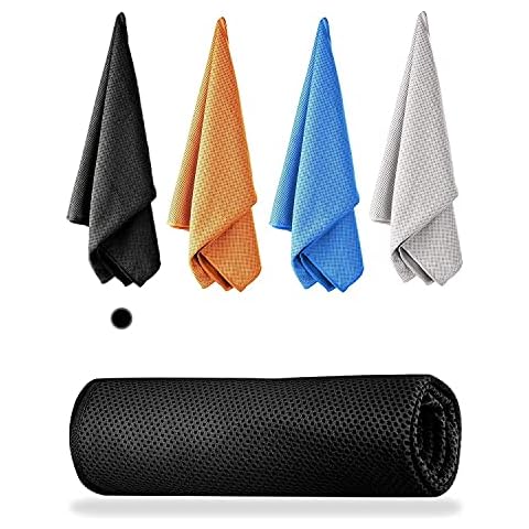 Cooling Towel for Neck, Ice Face Towel Cooler Microfiber Sports Towel Scarf Wraps for Workout - Soft Breathable Chilly Beach Gear as Golf Towel, Gym Towel, Yoga Towel, Running Cycling Towel Cover