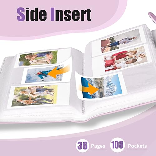 Riosin 108 Pockets Mini Album Compatible with Fujifilm Instax Mini film, Suitable for Instax Mini 12/11/7+/9/Evo/40/99/Liplay - Image 4