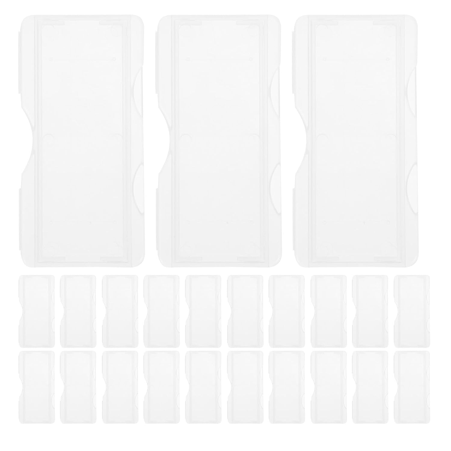 100pcs Plastic Microscope Slide Holder Box, Individual Slide Storage Container for Lab Use, Specimen Storage Case Suitable for Biological and Scientific Samples