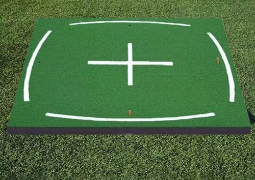 ? Muderu ゴルフ練習用マット室内 ショット用マット 大型 ゴルフれんしゅう器具マット 人工芝ゴルフ マット 10MM 20mmの厚さ ゴム素材 モダン 耐久性 耐衝撃性 滑り止め底 携帯便利 アウトドア 運動会 子供用 屋外 初心者 業務用 (厚い