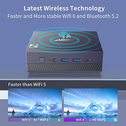 Asbs Mini Pc Windows 11 Pro, Intel I7-10810U(6 Cores, Turbo 4.9Ghz),Mini Desktop Computer For Business,Gaming,16Gb Ddr4 512Gb Ssd(Max 64Gb, 8Tb),4K Triple Display,Wifi 6,Bt5.2 For Office/Study/Home #TOP4