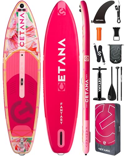 CETANA 11'6×35' Extra Wide Stand Up Paddle Board for Adults & Youth, 400lb Capacity Inflatable...