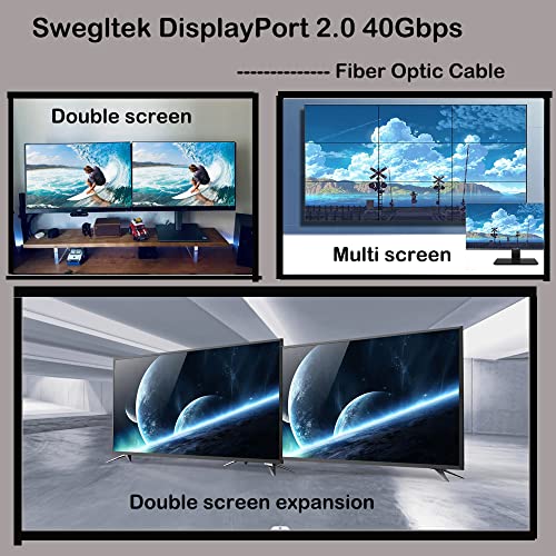 Câble DP 2.0 optique 10m parfait pour installer un simulateur de jeu - 5