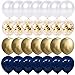 Produktbild Luftballons Blau Gold Konfetti, 50 Stück 30 cm Weiß ballons für Geburtstags Baby duscht Abschlussfeier-Valentinstag Dekorationen