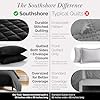 Southshore Fine Living, Inc. Quilts Queen Size Sets, Full Quilt Bedding Set, Pet Hair Resistant Bedding Coverlet Queen Size, Full Size Quilt, Microfiber Comforter with 2 Pillow Shams, Black Quilts