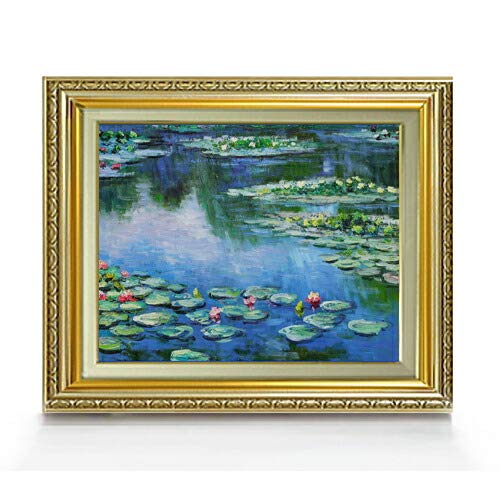 Amazon.co.jp: クロード・モネ 睡蓮 （5） F6 油絵直筆仕上げ