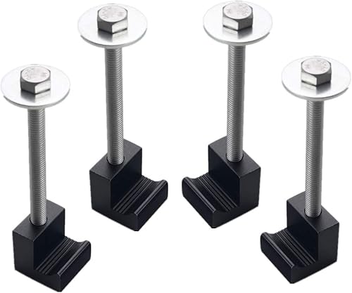 Miniatura 5 de DEWHEL - Juego de 2 sujetadores de aluminio en forma de J para caja de herramientas cruzadas