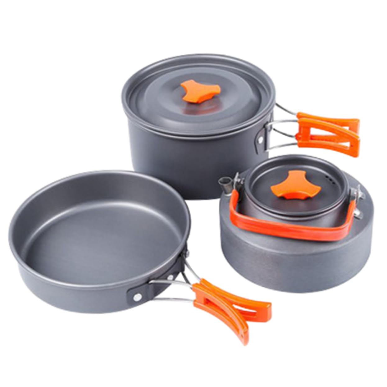 INOOMP Ollas para Camping Utensilios De Cocina Portátiles y Cubiertos Tetera De Camping Herramientas De Cocina De para Acampar