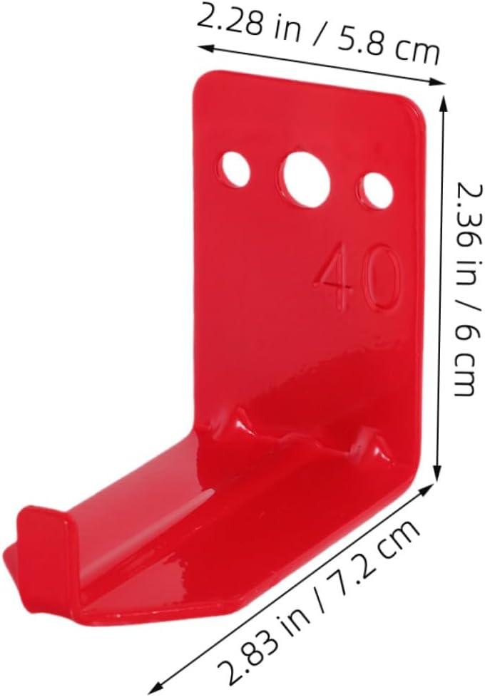 VALICLUD 12pcs Fire Extinguisher Wall Mount Bracket Holder with Screws and Gaskets for 40 Lbs Dry Chemical Extinguishers Wall Hanger for Industrial and Facility Safety