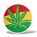 ERREINGE STICKER SAGOMATO 12cm - Weed Marijuana Foglia Funny - Adesivo Decal Decalcomania Vinile Murale Laptop Auto Moto Casco Camper