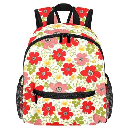 Petit sac à dos à coquelicots parfait pour balades et gourdes