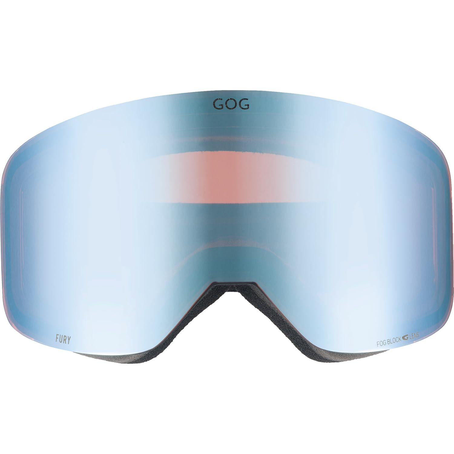 GOG Skibrille FURY für Ski & Snowboard, Magnetic Lens, UV400 Schutz, Antifog Doppelglas, Verspiegelte Polycarbonat-Linse Kat. 2, Hydrophobe Beschichtung, Flexibler TPU-Rahmen, inkl. Etui