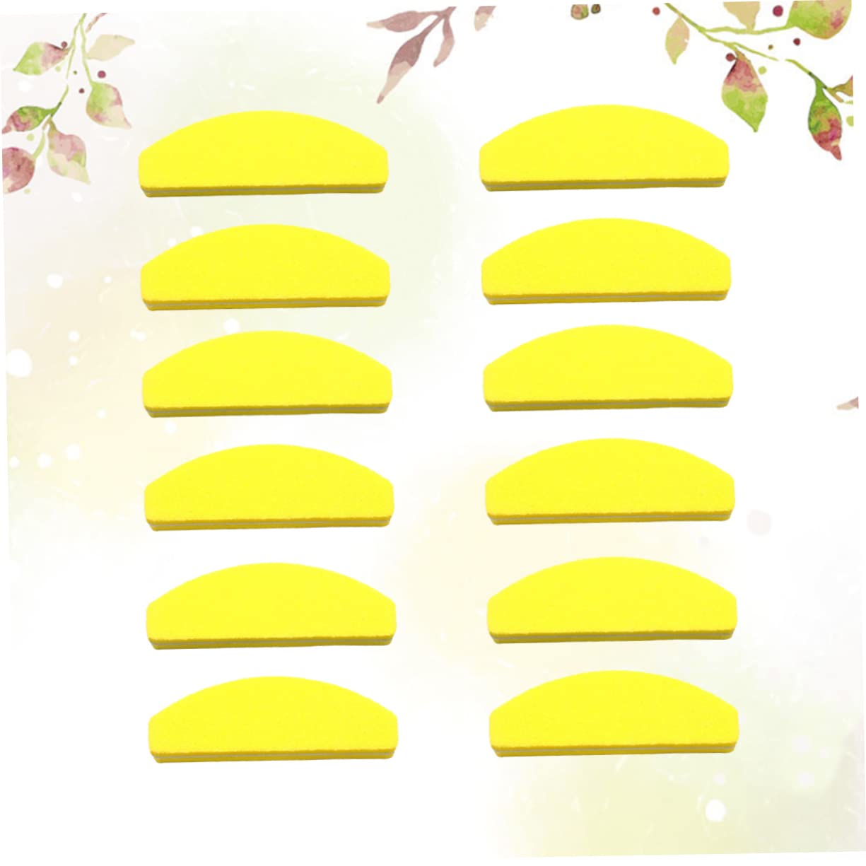 PLAFOPE 20pcs Mini Sponge Nail File Set Boards for Natural Nails Home Salon Use