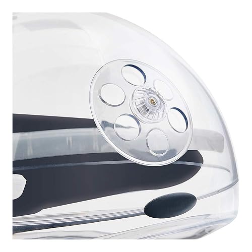 Miniatura 7 de Salón de belleza Vaporizador de pelo campana de montaje en pared vaporizador de tratamiento en negro