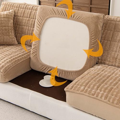 Funda de sofá de piel texturizada premium para un salón elegante y protegido 8