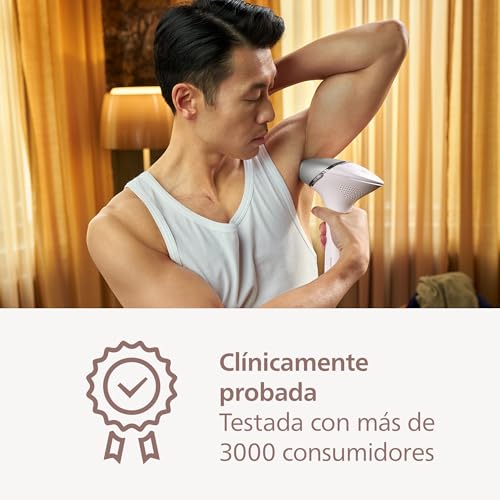 Philips Lumea serie 8000, dispositivo de depilación IPL, alternativa al láser, SenseIQ, 3 accesorios para cuerpo, cara y zonas de precisión, BRI946/00