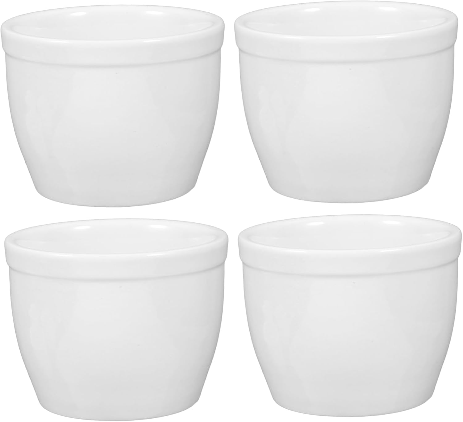 Alipis 4pcs Ceramic Dessert Cups High-Temperature Resistant Yogurt Bowls for Ice Cream Pudding and Desserts for Parties and Events