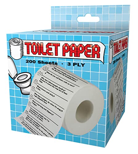 Island Dogs Crap Jokes Novelty Toilet Paper - 3-Ply Tissue with Hilarious Bathroom Humor – Perfect...