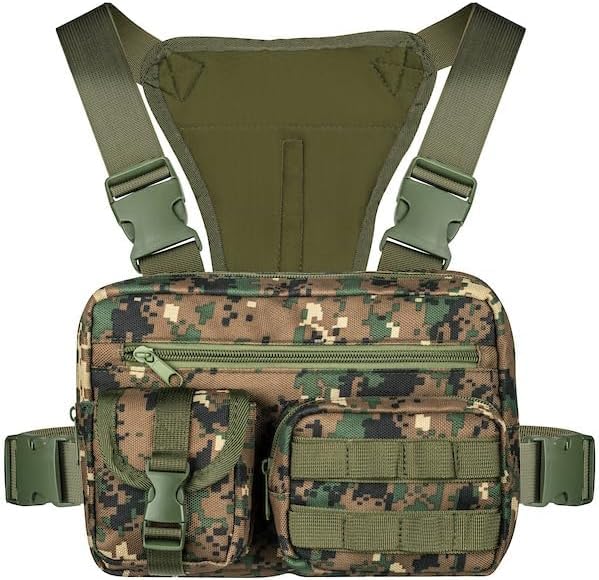 Tactical Chest Rig for Men and Women - Versatile EDC Chest Bag for Hunting Fishing Hiking Dog Walking and All Outdoor Pursuits - Lightweight Harness