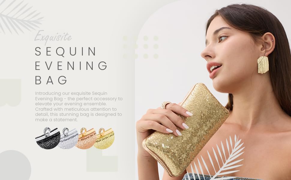Image of Fashion Women's Evening Bags, Gold Silk Luxury Handbags with Chain Stylish Purses for Wedding Party