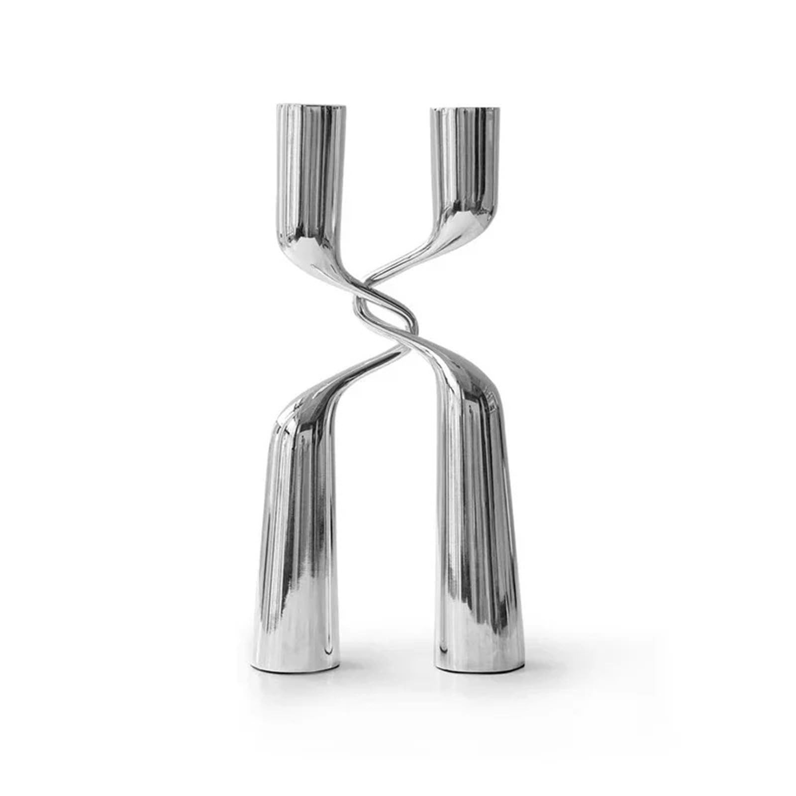 Metal Candle Holder Metal Candle Holders Creativity Candlesticks Modern Home Decoration for Candles Room Decor(Silver-2PCS)