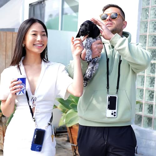 KEEBOS Capa transversal para celular – alça ajustável com cordão e capa para celular projetada para Samsung Galaxy S21+ e todos os outros..