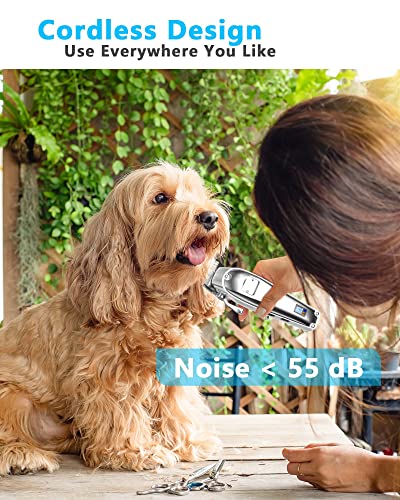 Oneisall Dog Grooming Clippers For Thick Heavy Coats,2 Speed Cordless Hair Trimmers With Metal Blade Grooming Kit For Pets Dogs Cats Animals #TOP6