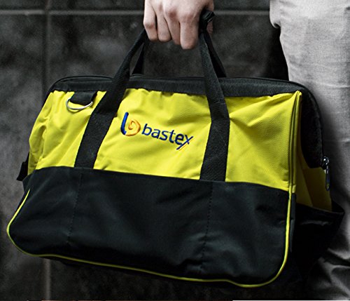 Bastex Multi Purpose Tool Bag Carrying With Adjustable Shoulder Strap. 15 Inch Wide Mouth Opening With 14 Separate Pockets. Water Resistant And Perfect For The Handyman, Electricians And Plumbers #TOP4