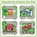 Ythropon Kids Rug Car Play Mat 5.2'x3.3',Green Kids Rug for Toy Cars,Non-Slip Town City Map Carpet Play Mat,Traffic Road Kid Educational Learning Car Rugs for Children Room Playroom Nursery