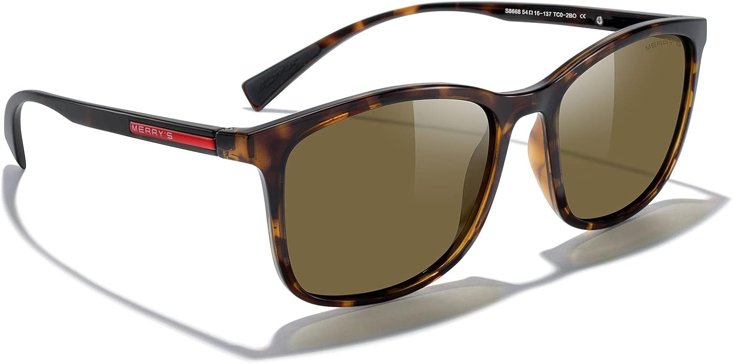 MERRY'S Square Polarized Sunglasses for Men Women Ultralight Shades Driving Fishing Golf UV400 S8668 - Image 6