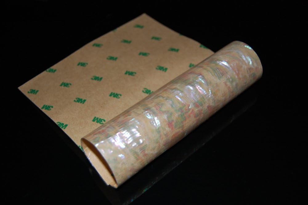 Prism Abalone Wide Flexible Adhesive Veneer Sheet (Size: 9.4" x 5.5" ; Thickness 0.007")