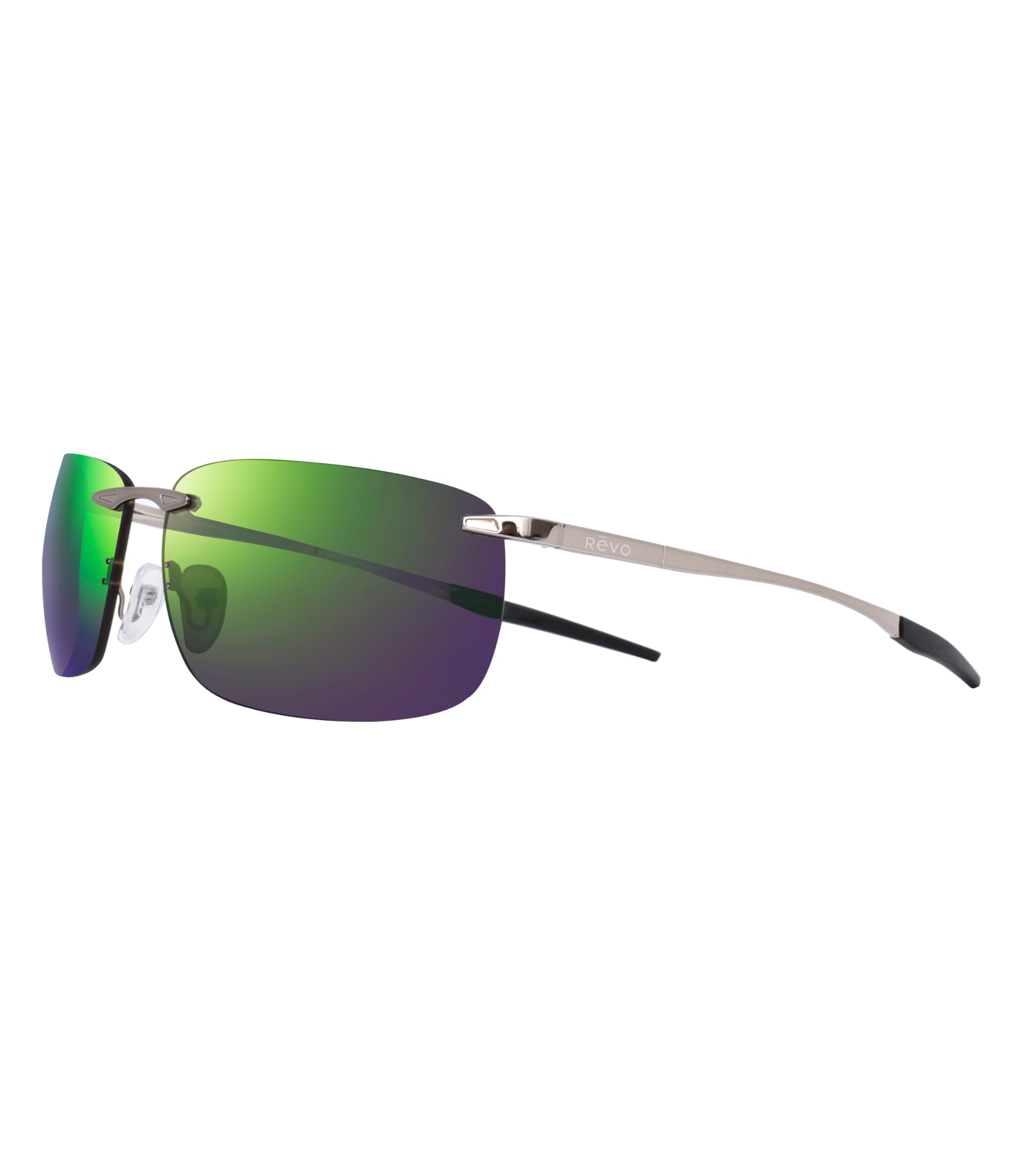 Revo Descend Fold Polarized Sunglasses - Foldable Rimless Rectangle Frame, UV Protection - View #11