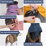 Spark Paws Dog Raincoat - Waterproof Rain Jacket w/Hood, Full Coverage - Image 5