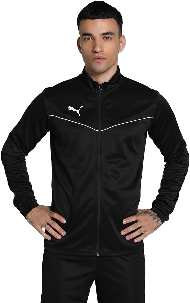 PUMA teamRISE Training Poly Jacket, Giacca sportiva Uomo, Black/White, 3XL