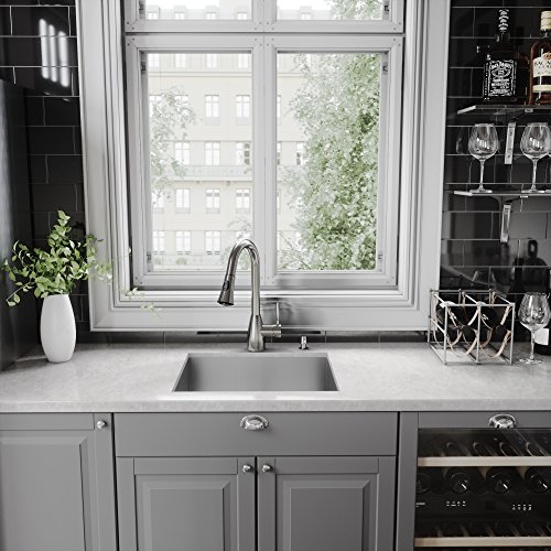 Vigo Vg02013Stk2 16" H Aylesbury Single-Handle With Pull-Down Sprayer Kitchen Faucet With Soap Dispenser In Stainless Steel #TOP29