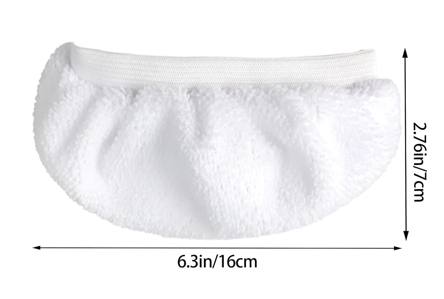 Zestaw wymiennych ściereczek z mikrofibry, 12 sztuk, 16 x 7 cm, kolor biały, nadaje się do prania, kompatybilne z Kärcher EasyFix SC1-SC5