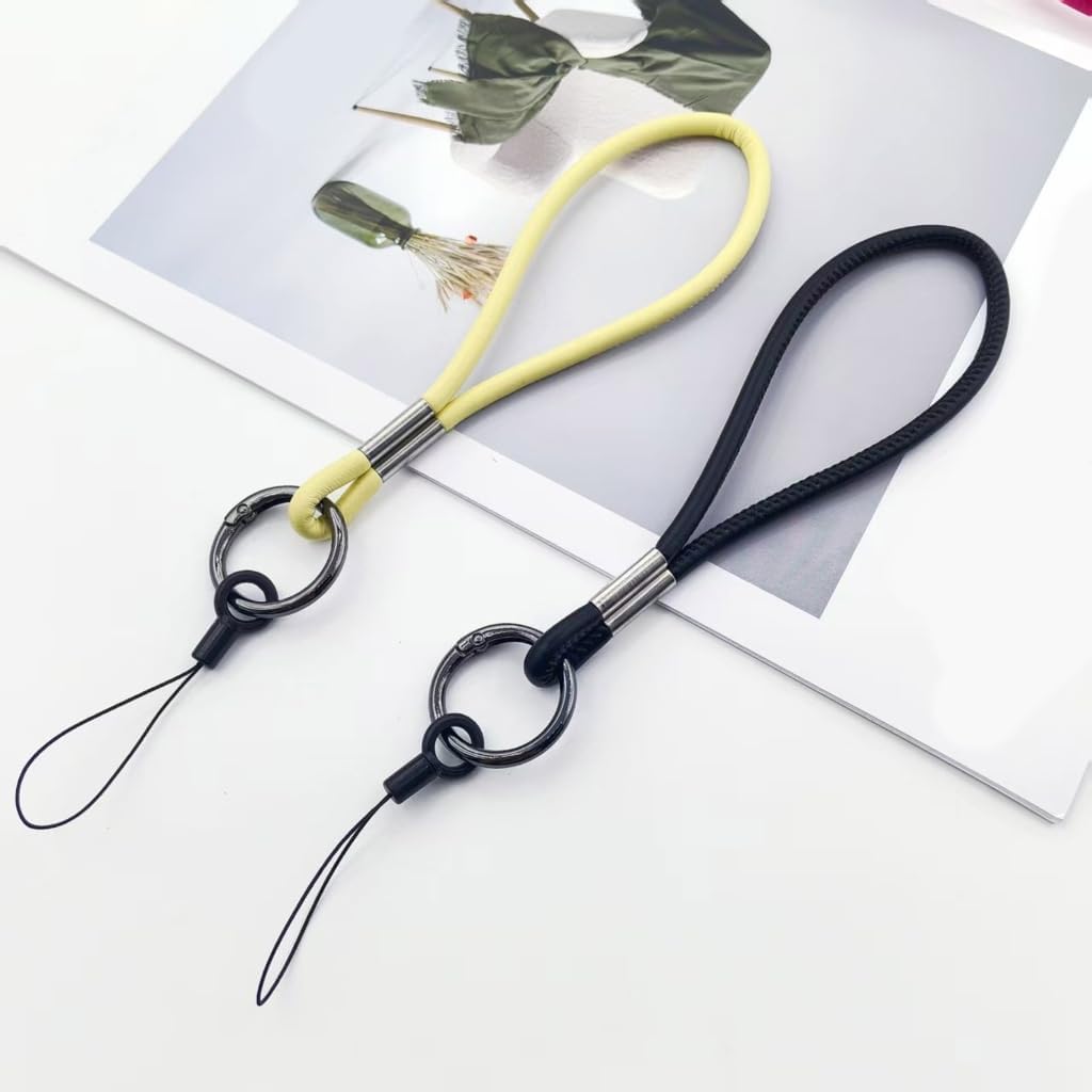 Stylish PU Leather Keychain with Secure Hook for Phone Keys Or Accessories Waterproof Design Multiple Color image 4