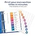 Avery Subdividing 8 Tab Dividers for 3 Ring Binders, Customizable Table of Contents, Multicolor Tabs (13155)