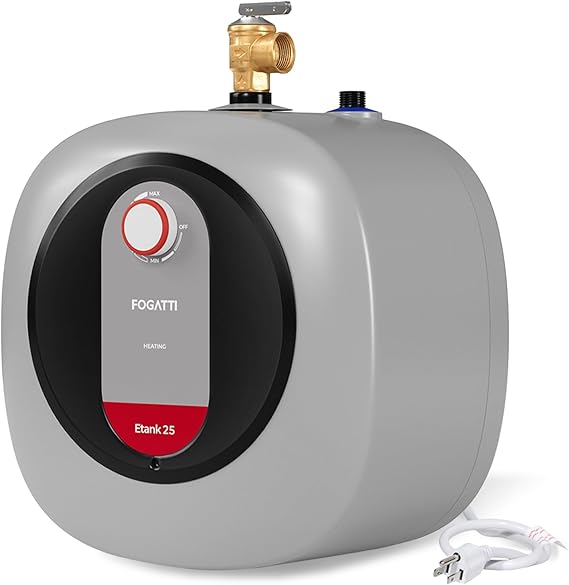 FOGATTI Mini Tank Water Heater Under Sink Electric Small Water Heater
