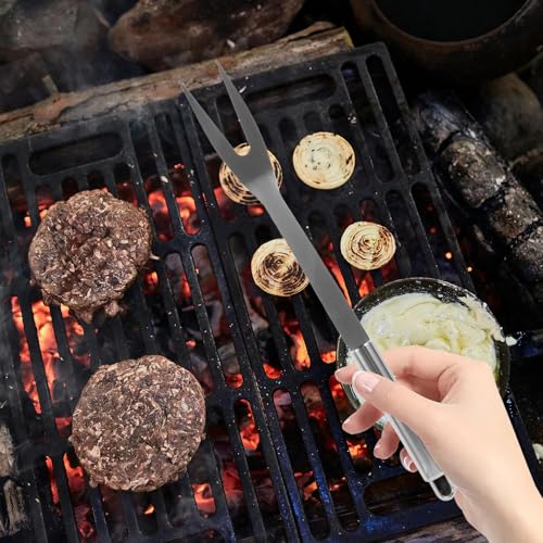 Set de 3 herramientas para parrilla de acero inoxidable miniatura 4