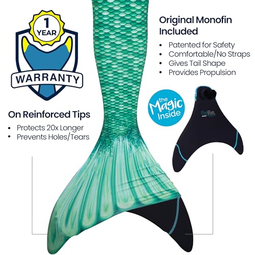image for Fin Fun Mermaidens - Mermaid Tails for Swimming for Women, Teens and A