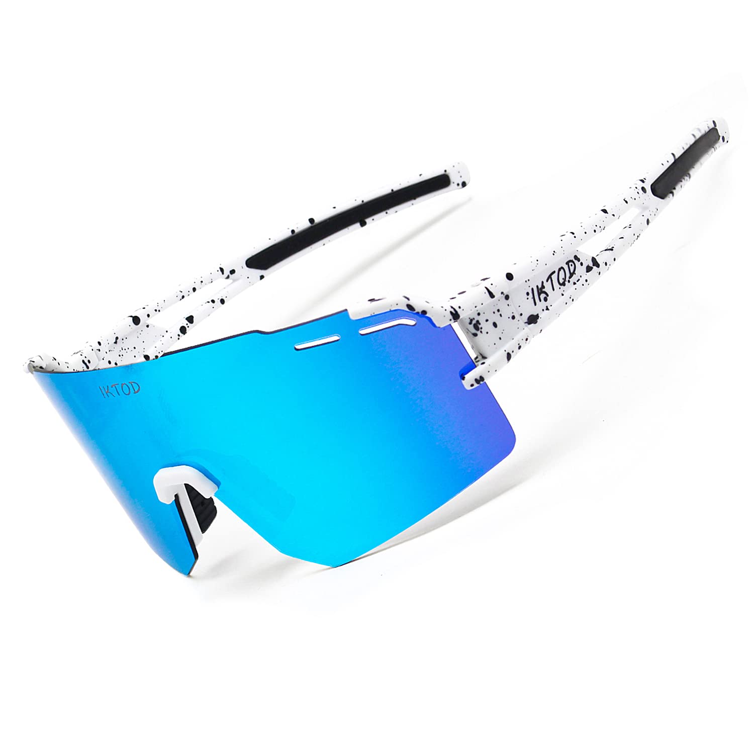 IKTOD Men's Women's Baseball Sunglasses, Youth Kids Polarized UV400 Anti-UV Sports Outdoor Glasses for Running